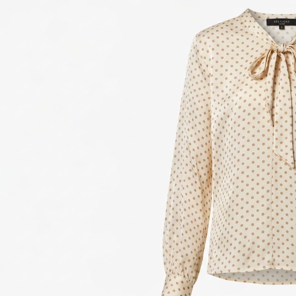 RÓHE Tie-Detailed Polka-Dot Silk Blouse